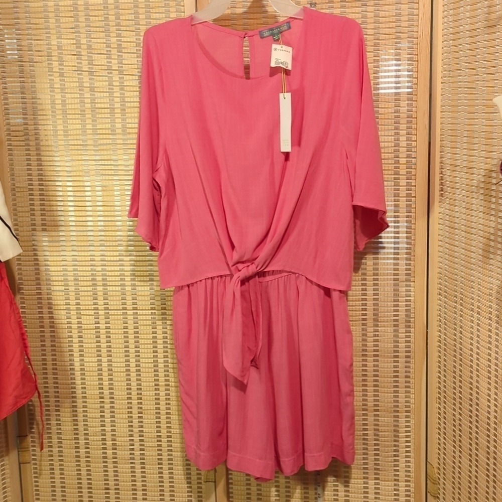 Good luck gem coral romper NWT Sz L